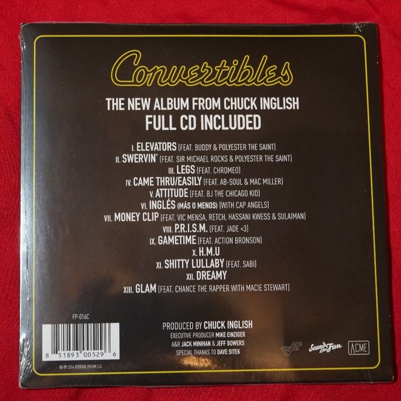 Chuck Inglish Action Bronson Gametime 7" VINYL+CD New Sealed - Picture 2 of 2